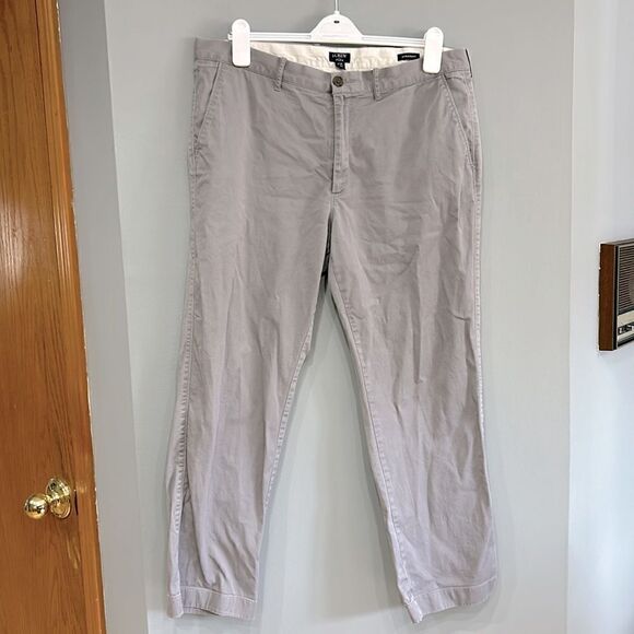 J.Crew Chino Flex Straight Gray Pants‎ Size 36x30 (measures 28” inseam) - Picture 1 of 5